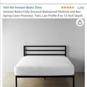 Waterproof mattress cover and box springs cover.